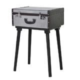 Billy Vintage Silver Trunk Side Table